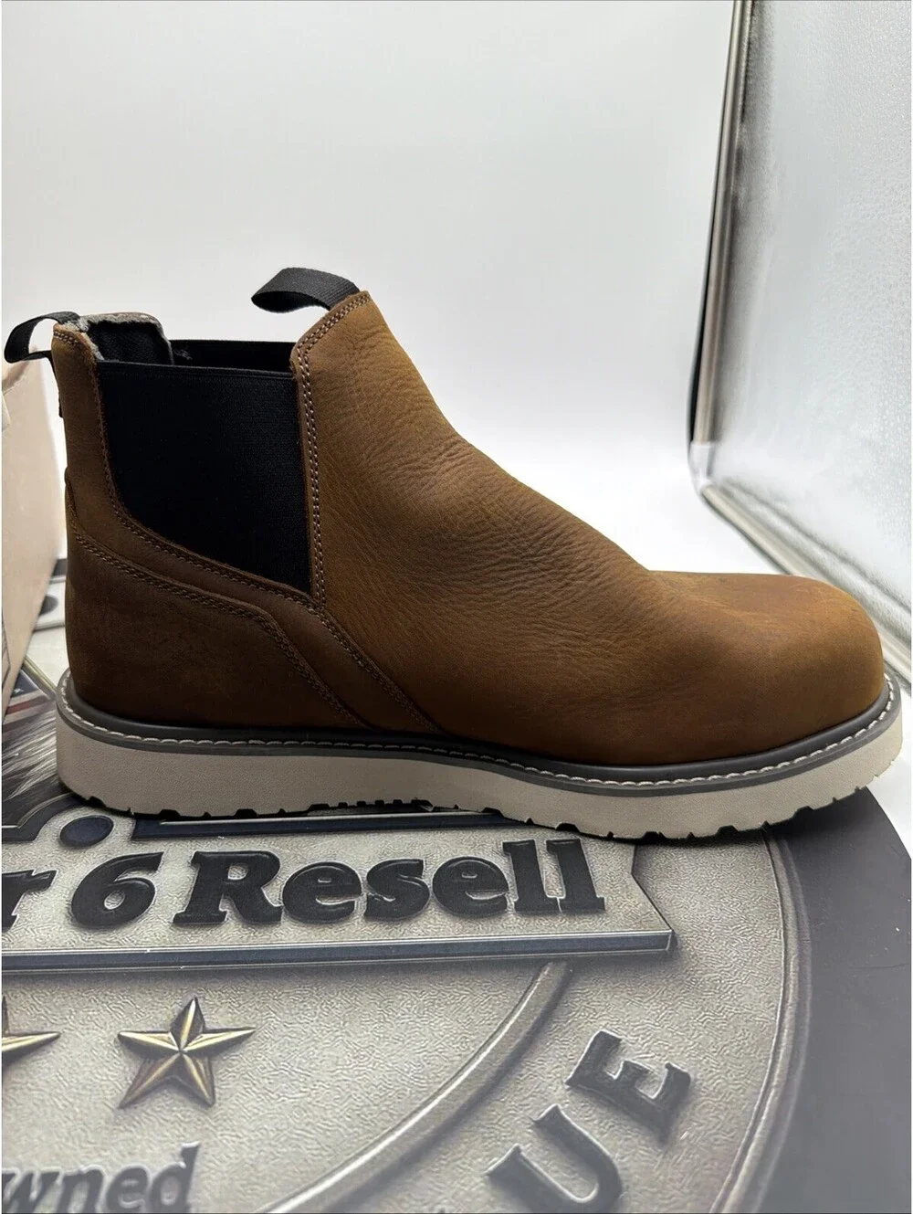 Wolverine Men's Trade Wedge Romeo Construction Boot, Sudan Brown Sz 13 EW No Box